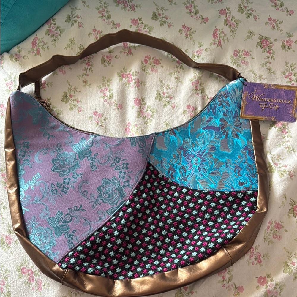 Floral Patchwork Shoulder Bag